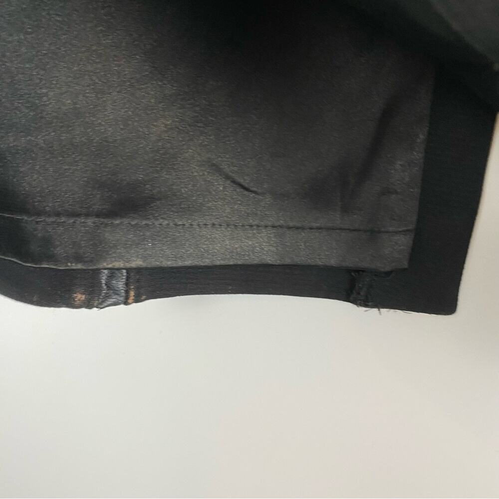 Peter Nygard Black Pencil Skirt Pleather Dart Accents Womens Size 14 - Picture 8 of 12